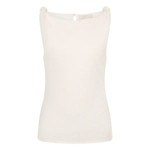 Faithfull the Brand - Ecru Top Flor Leinen