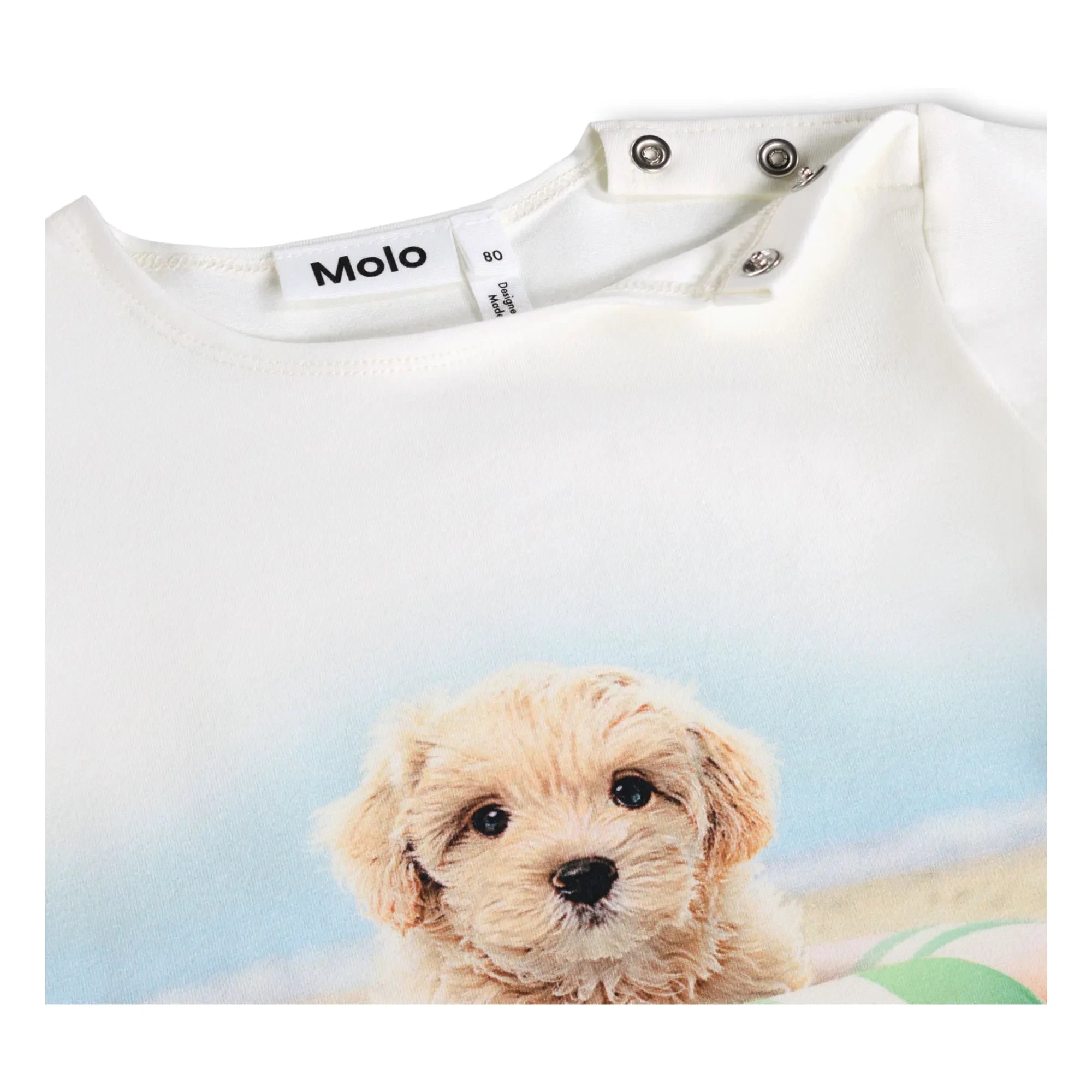 Molo - Eline Dog T-Shirt aus Bio-Baumwolle | Weiß