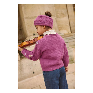 Louise Misha - Monyla Wollstrickjacke | Himbeere