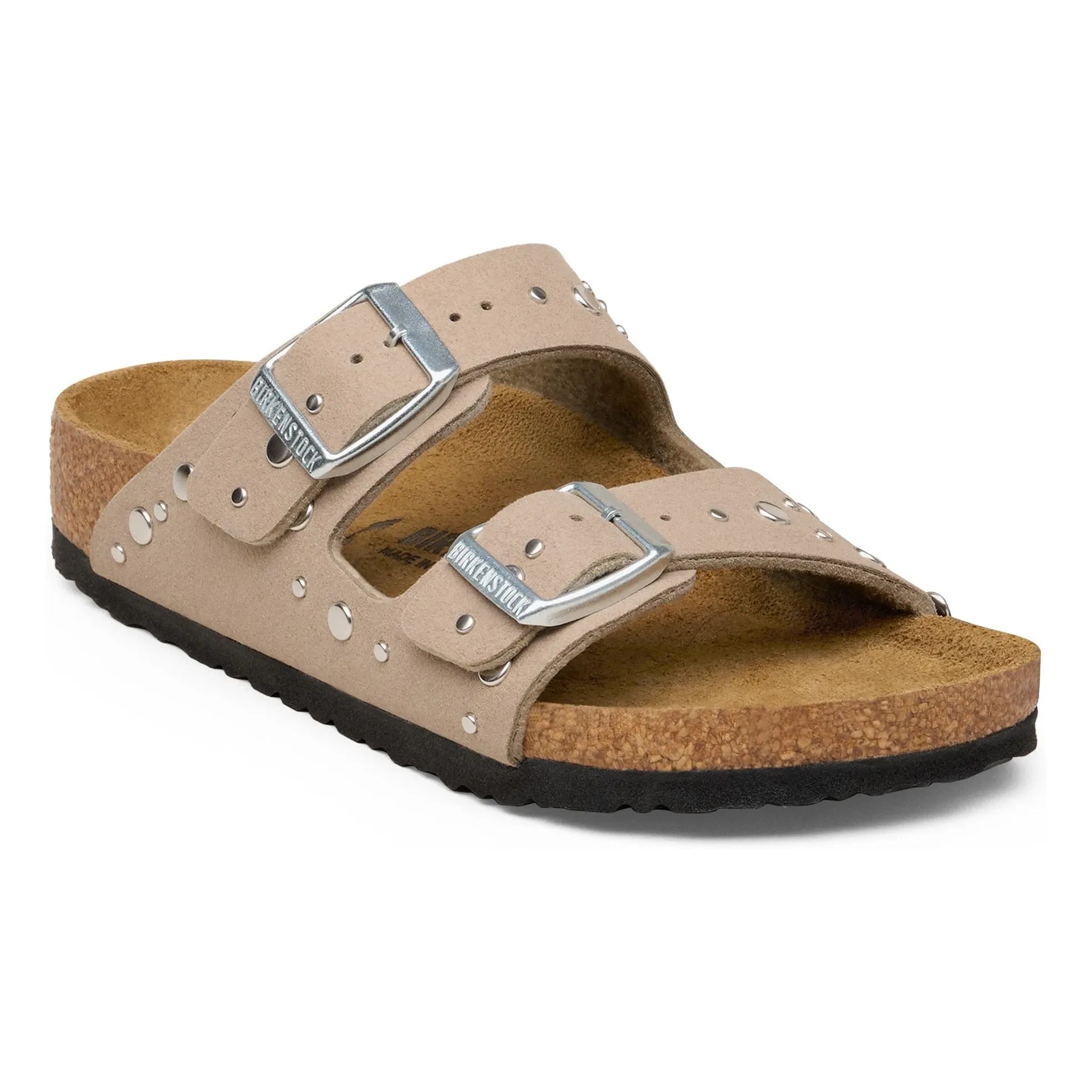 BIRKENSTOCK - Arizona Rivet Border Sandalet | Taupe kahverengi