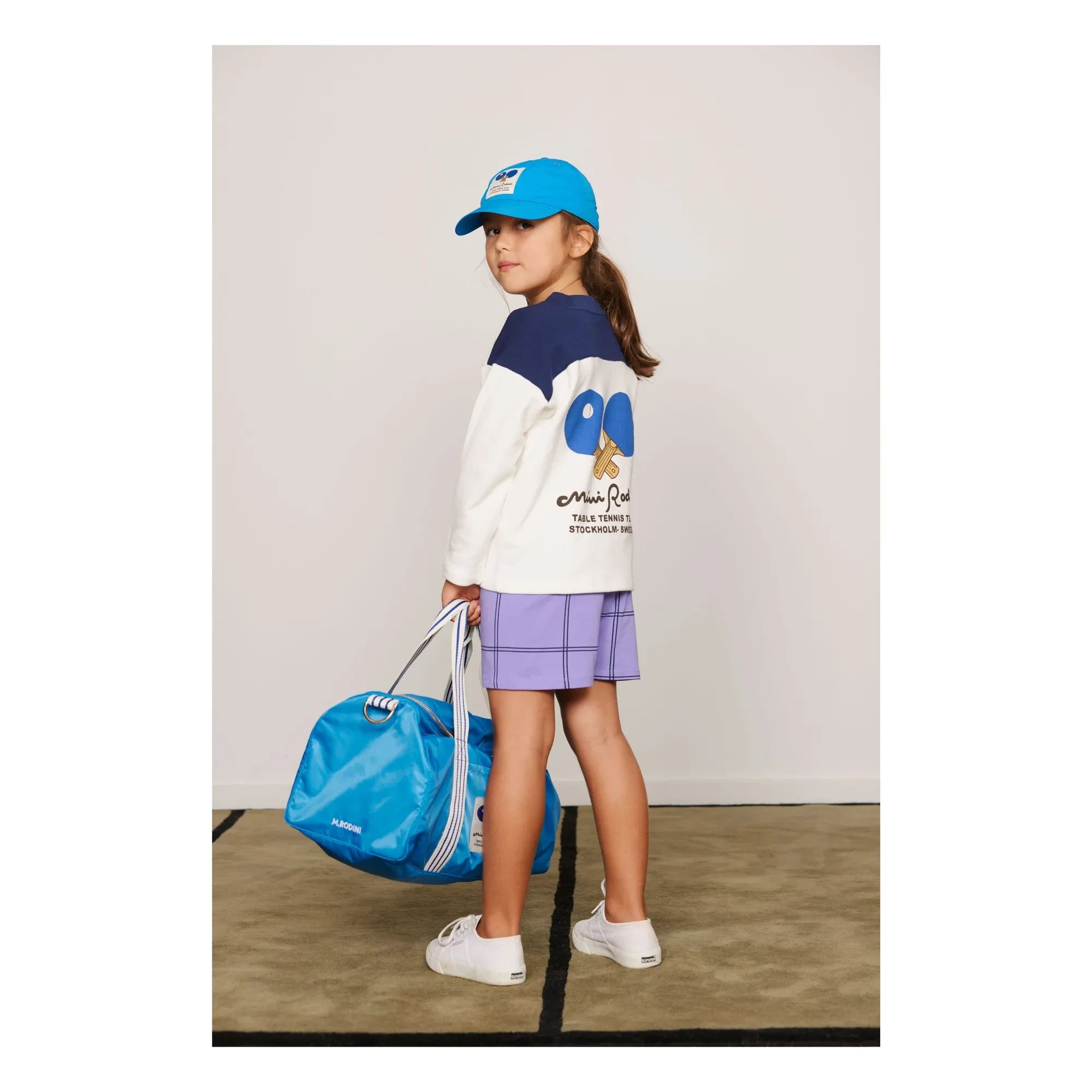 Mini Rodini - Sweatshirt mit Bio-Baumwolle „Ping Pong“ | Weiß