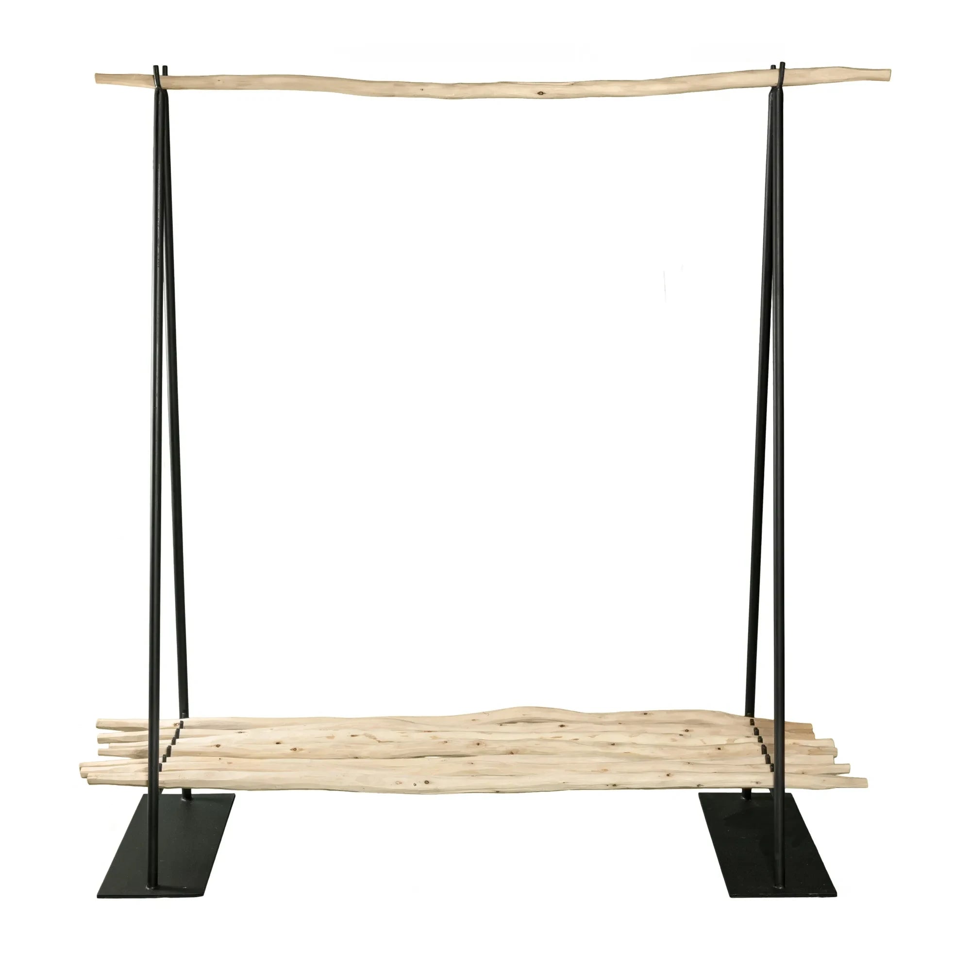 Cosydar - Kleiderständer mit Regal - 150 x 50 cm | Schwarz