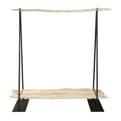 Cosydar - Kleiderständer mit Regal - 150 x 50 cm | Schwarz