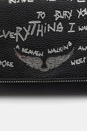 Deri çanta ZADIG&VOLTAIRE ROCKY II GRAFFITI