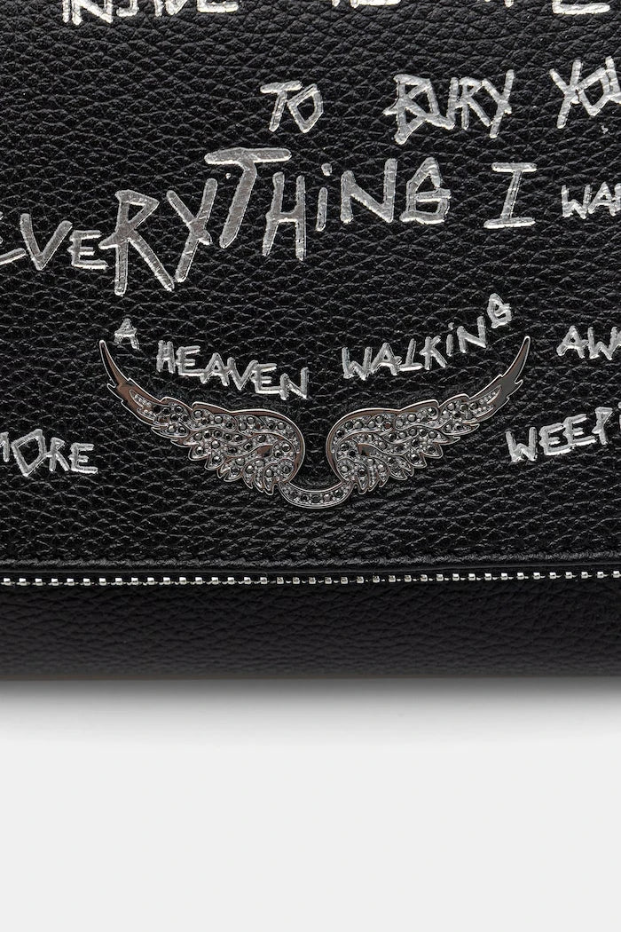 Deri çanta ZADIG&VOLTAIRE ROCKY II GRAFFITI