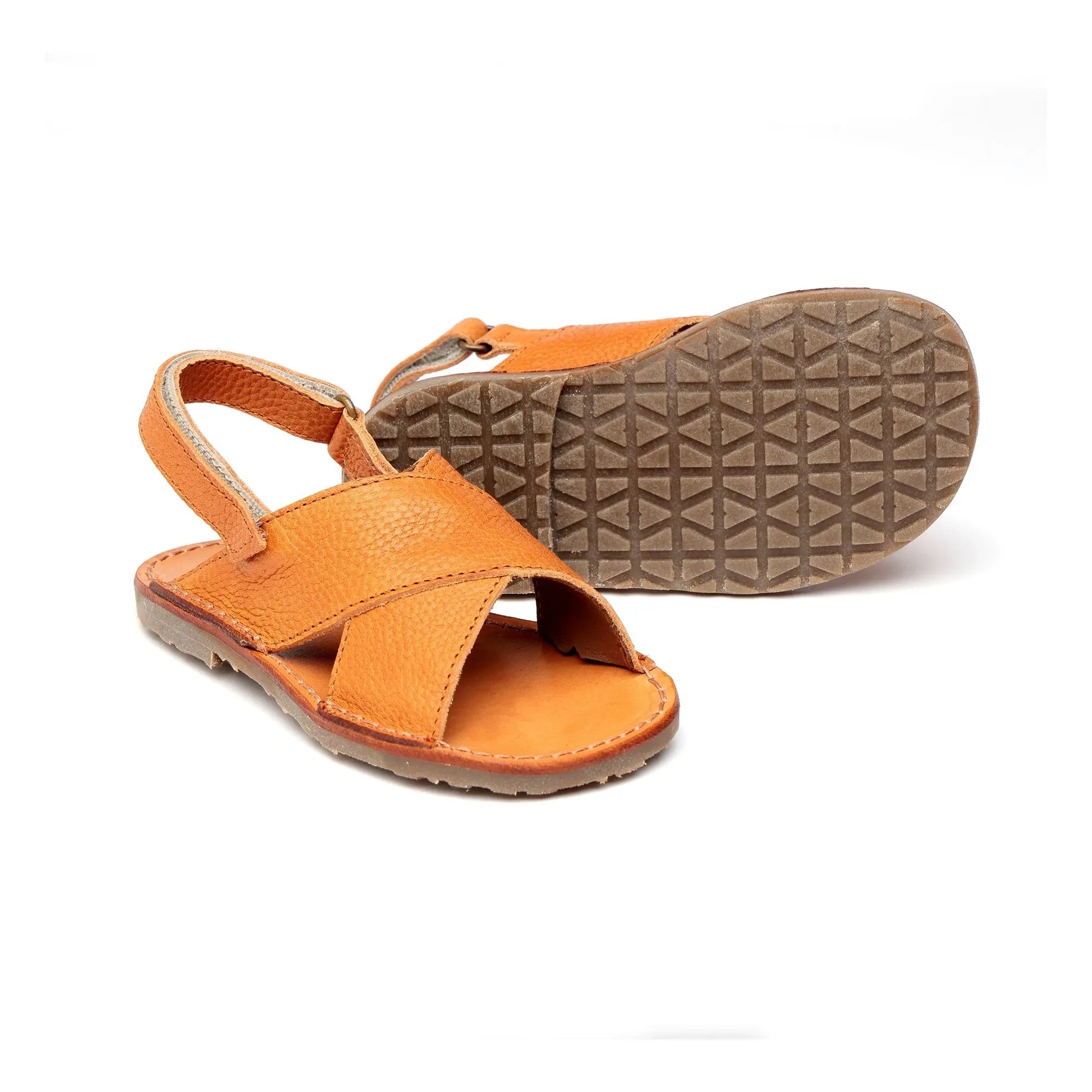 Pèpè - Sandalen mit Kreuzbändern | Cognac