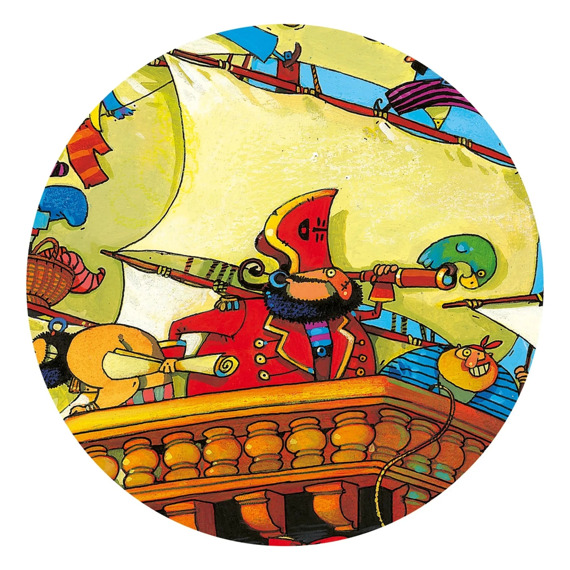 Djeco - Barbarossas Schiff Puzzle - 54 Teile