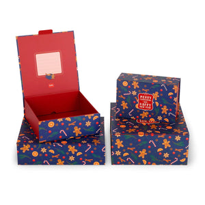 Legami - Medium Noel Geschenkbox - Lebkuchen - Verkaufsbox