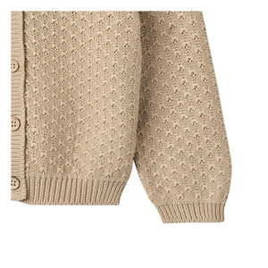 Weizen - Magnella Bio-Baumwoll-Cardigan | Ecru