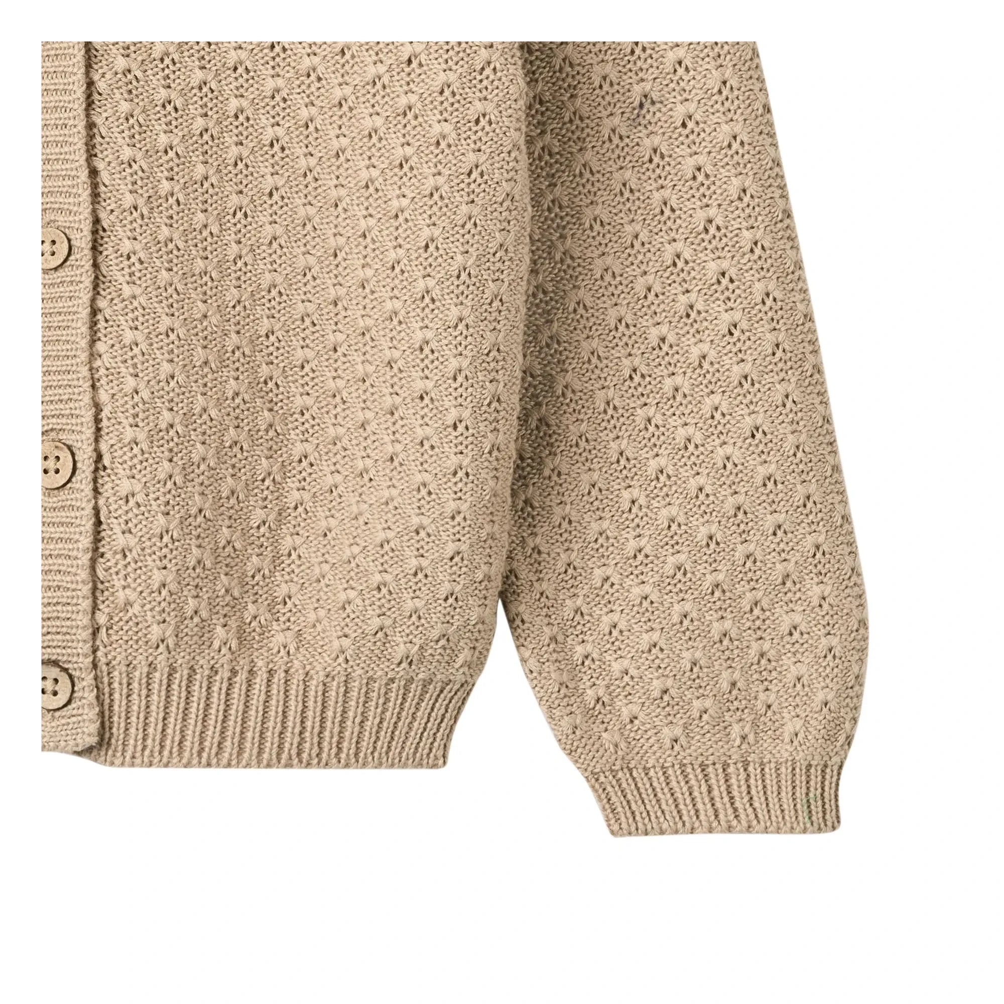 Weizen - Magnella Bio-Baumwoll-Cardigan | Ecru