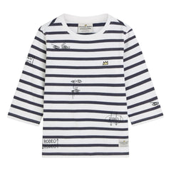 Scotch & Soda - Basquiat Breton Ringelshirt | Marineblau