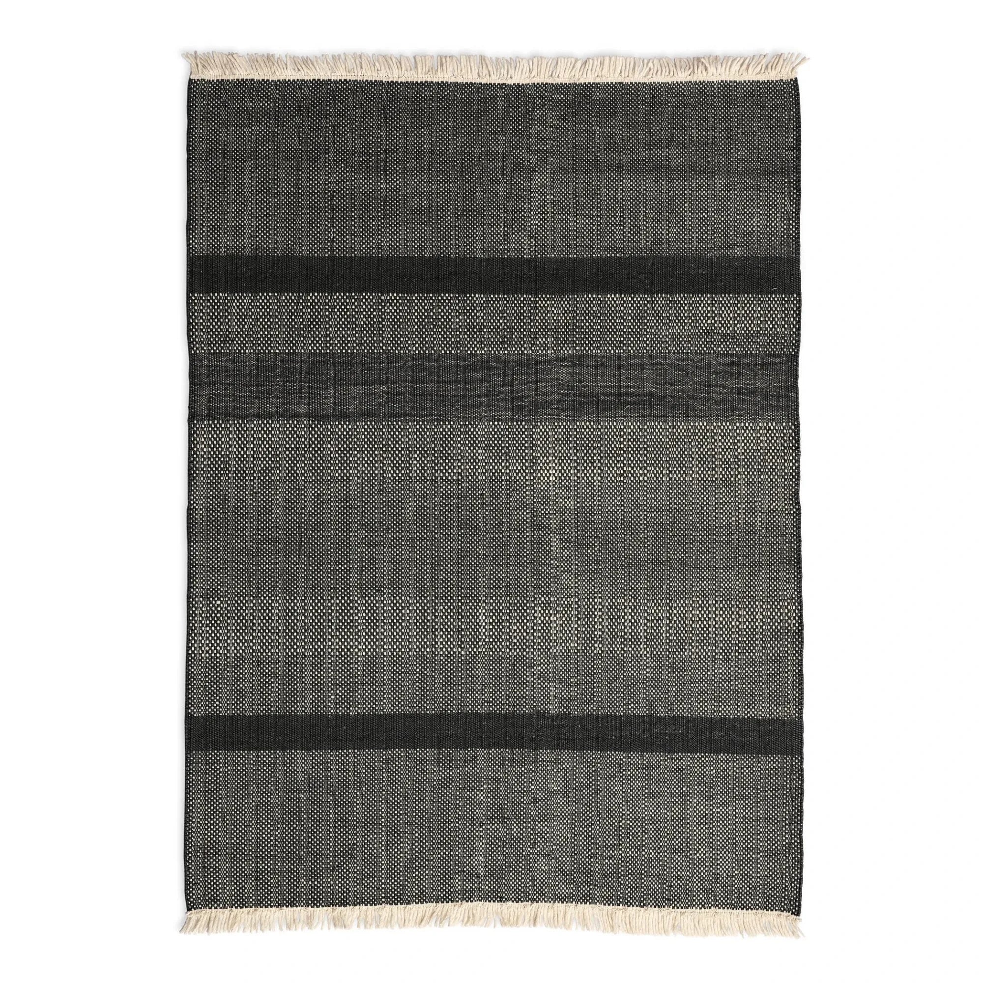 Nanimarquina - Tres Texture Teppich, Elisa Padrón | Schwarz