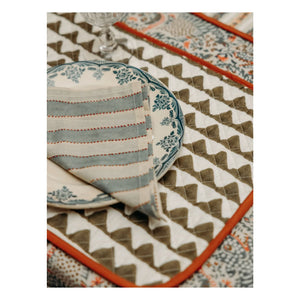 Le Monde Sauvage - Key West Serviette - 8er Set | Blau