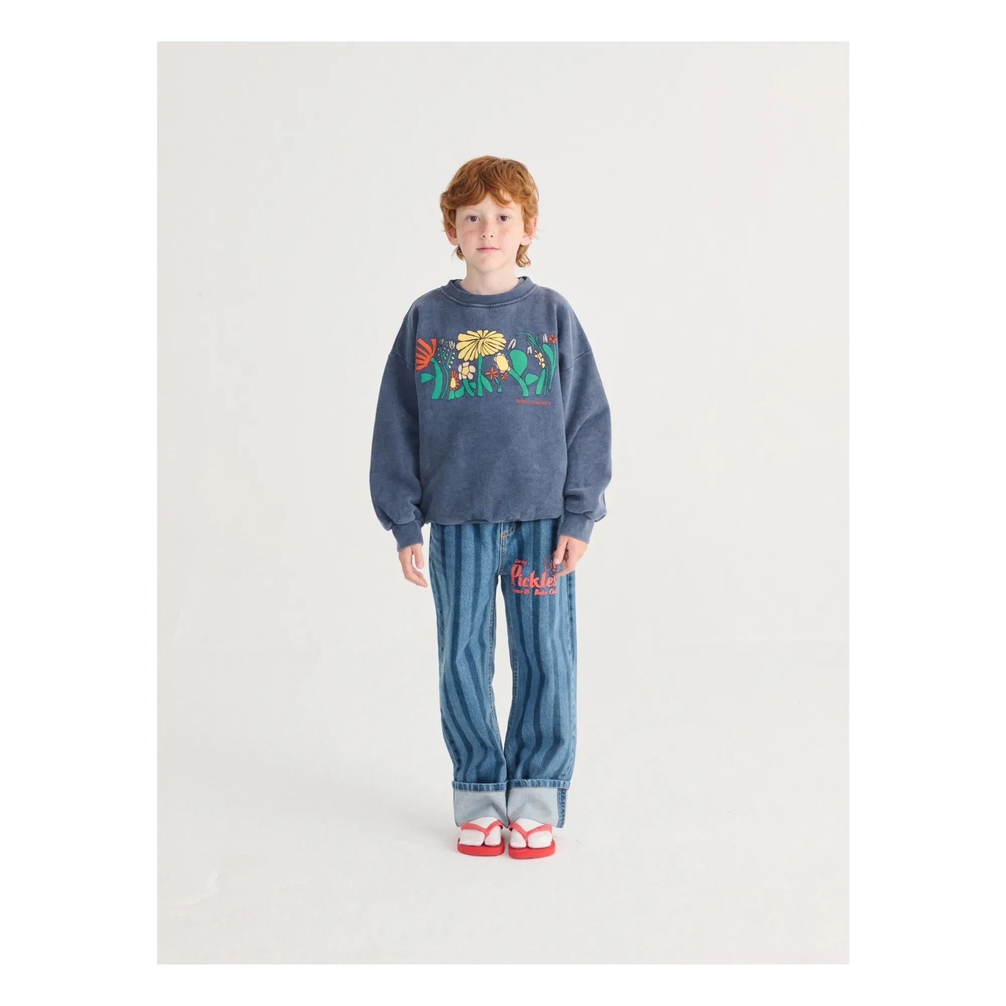 Bobo Choses - Herbalist Bio-Baumwoll-Sweatshirt | Marineblau