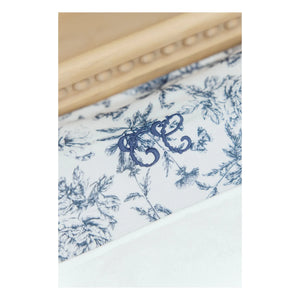 Tartine et Chocolat - Toile de Jouy Wickelauflagenbezug | Marineblau