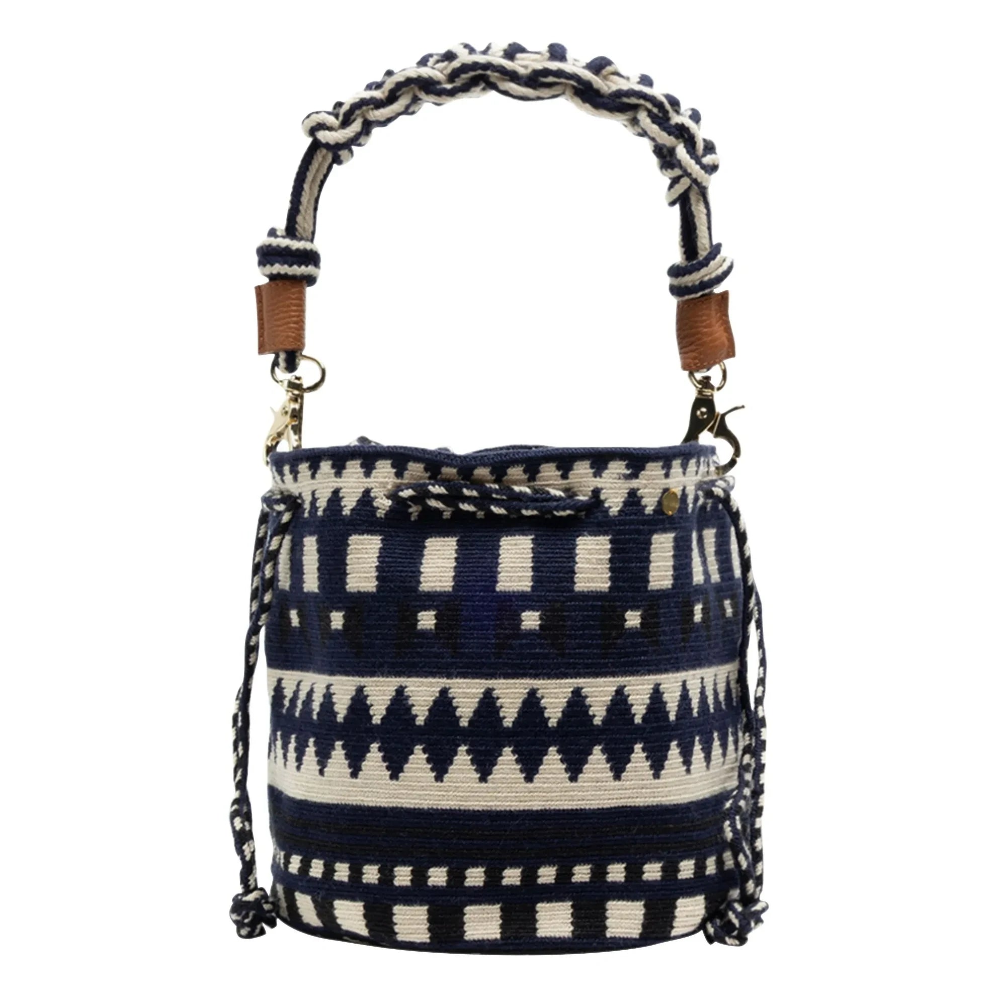 Guanabana - Mitra Makramee-Tasche | Marineblau