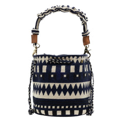Guanabana - Mitra Makramee-Tasche | Marineblau