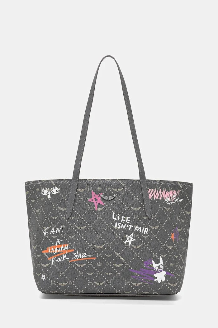 Zadig&Voltaire Kadın Sahte Deri Alışveriş Çantası Z SHOPPER MONOGRAM TAG