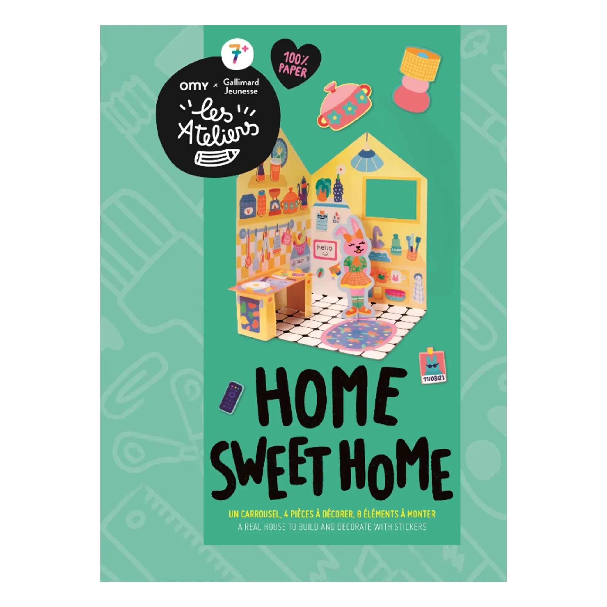 Omy x Gallimard Jeunesse - Karussell zum Dekorieren von Sweet Home