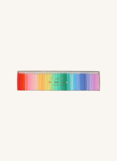 Meri Meri - Mini Gedrehte Regenbogenkerzen - 50er Set