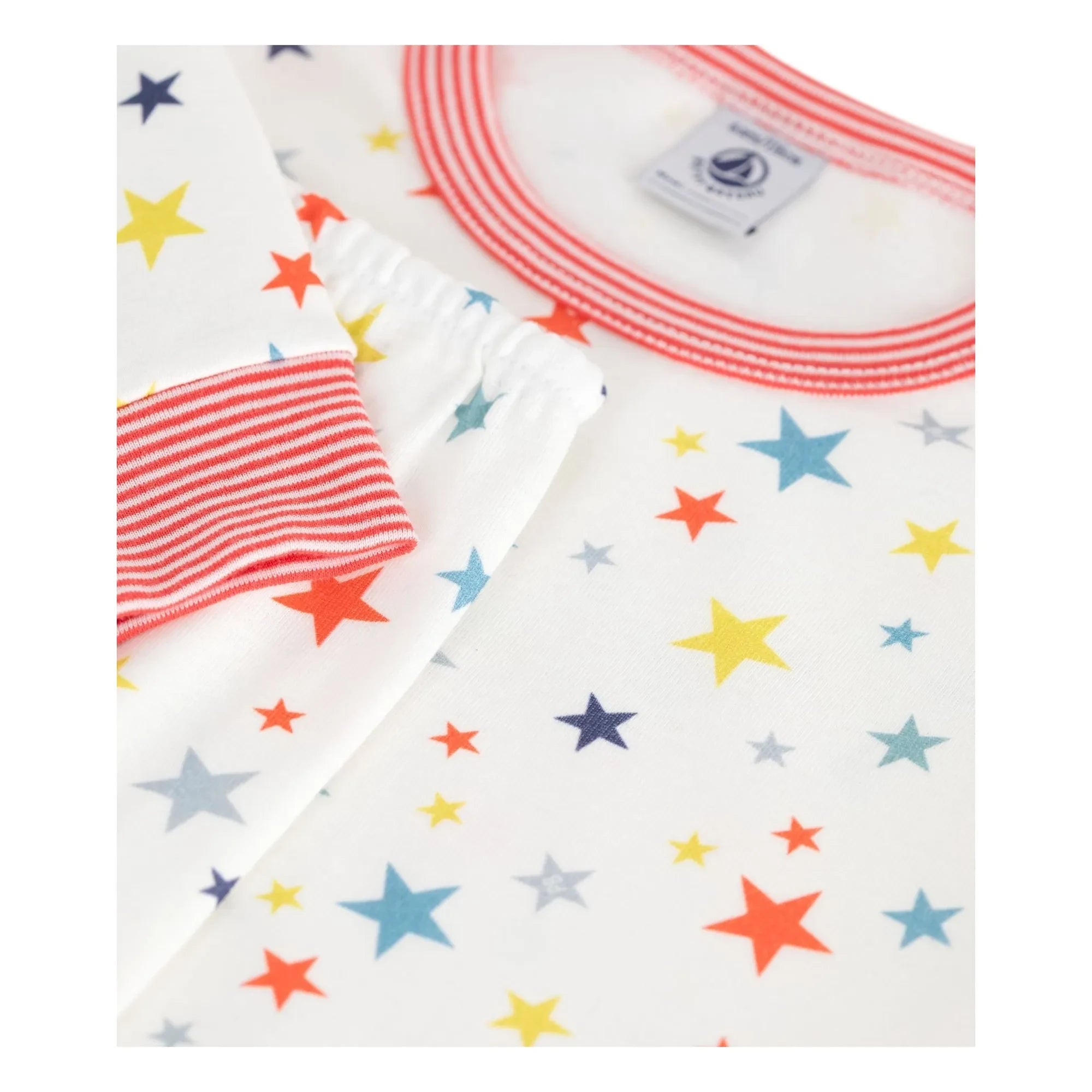Petit Bateau - Pyjama Stars | Beyaz