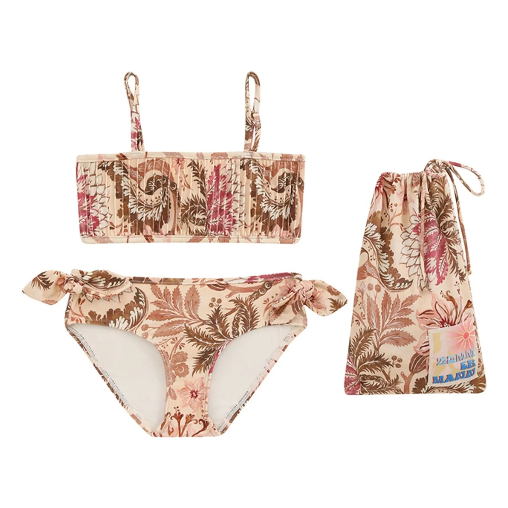 Zimmermann - Day Lily Knot Badeanzug | Hellrosa