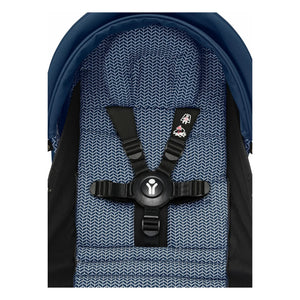 Stokke® - YOYO³ 0+ Neugeborenen-Kinderwagen Schwarzes Gestell | Air France Blau