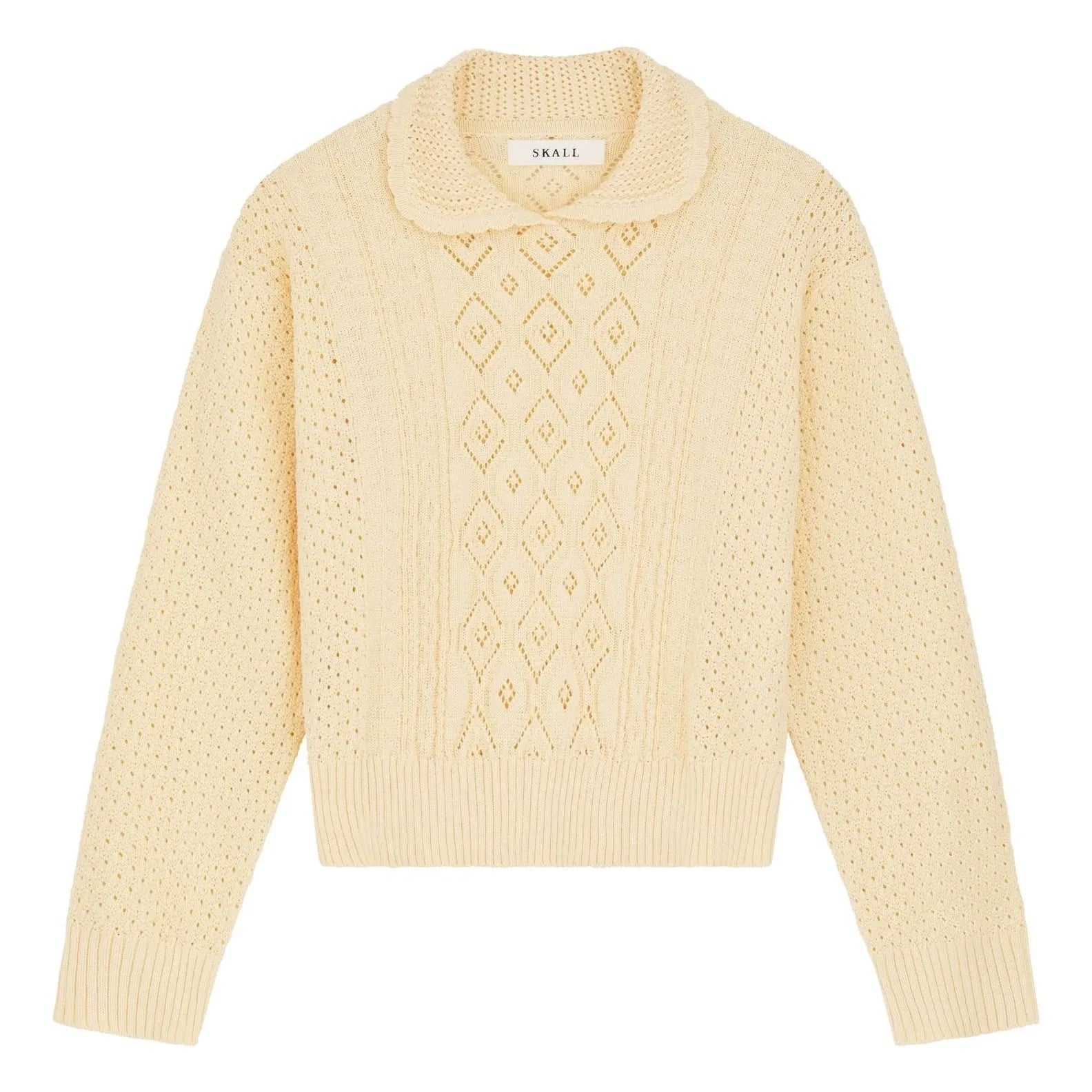 Skall Studio - Alexa Baumwollpullover | Blassgelb