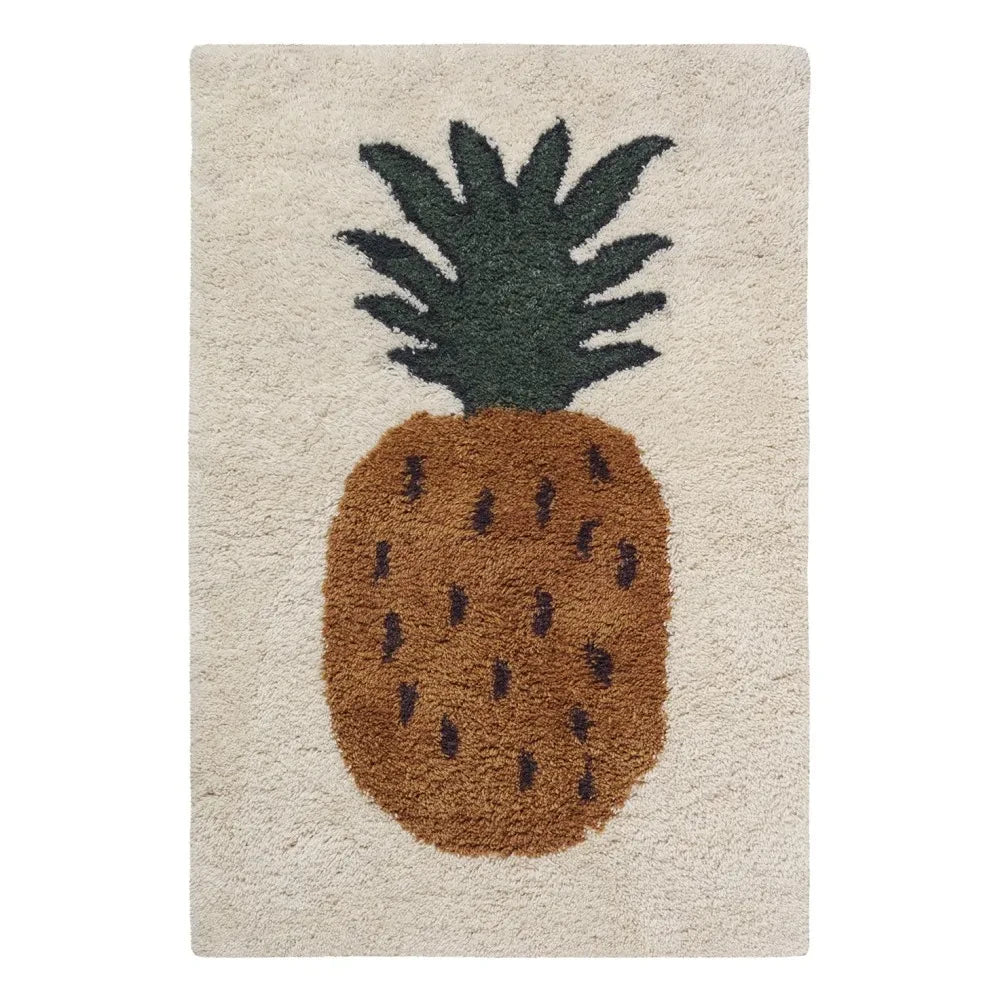 Ferm Living Kids – Fruiticana Ananas Wollteppich
