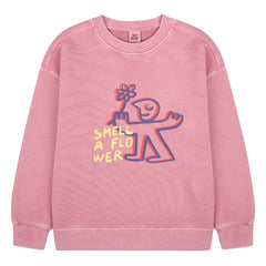 Jelly Mallow - \"Smell A Flower\" Sweatshirt | Rosa