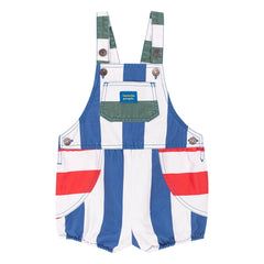 Favorite People - Gestreifter Capri Overall | Blau