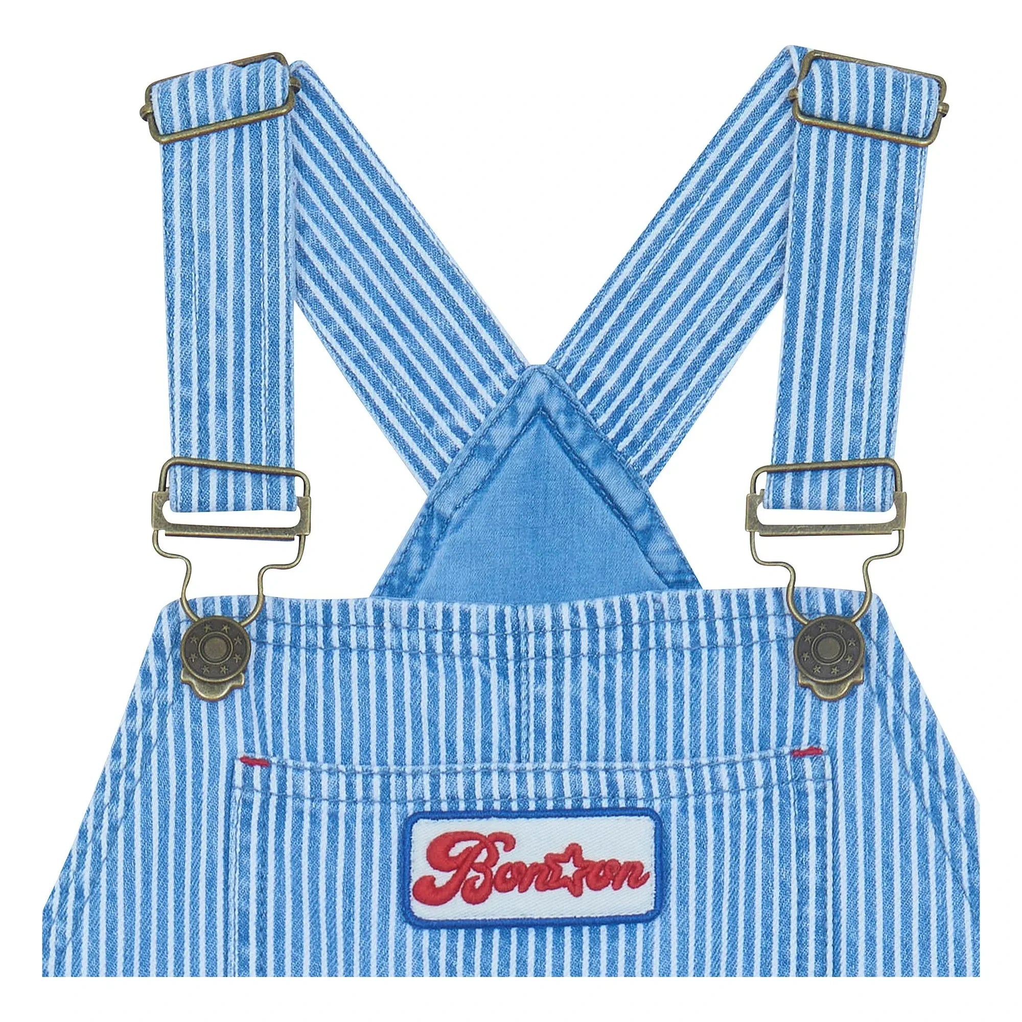 Bonton - Nope Gestreifte Latzhose | Blau