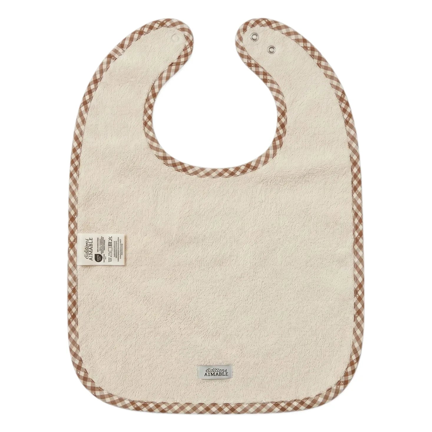 Editions Aimable - Bib Bertille | Noisette Vichy Cotton