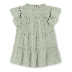 Fliink - Harper Besticktes Kleid | Hellgrau