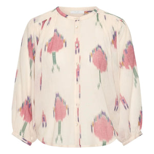 By Bar - Becky Ikat Bio-Baumwollbluse | Weiß