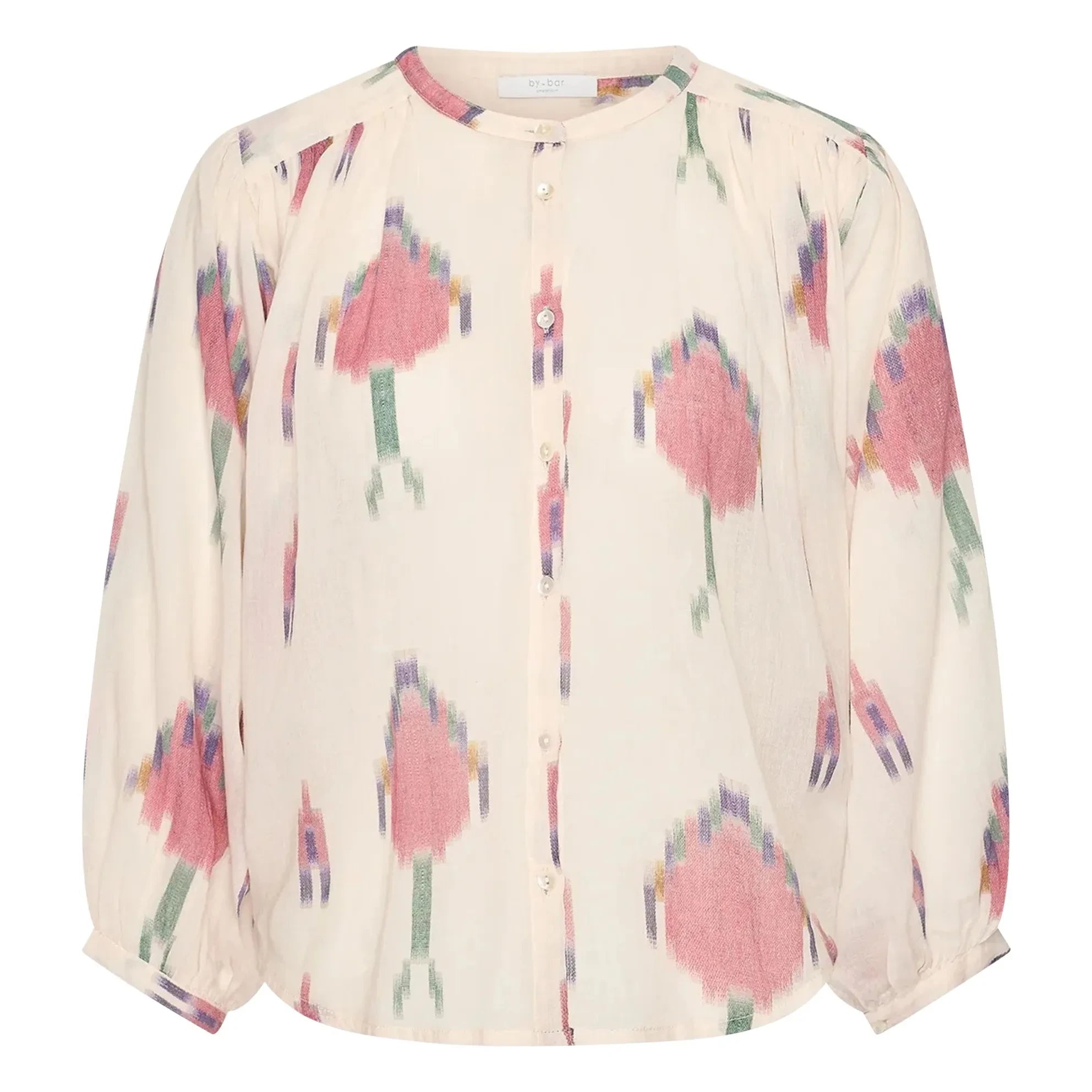 By Bar - Becky Ikat Bio-Baumwollbluse | Weiß