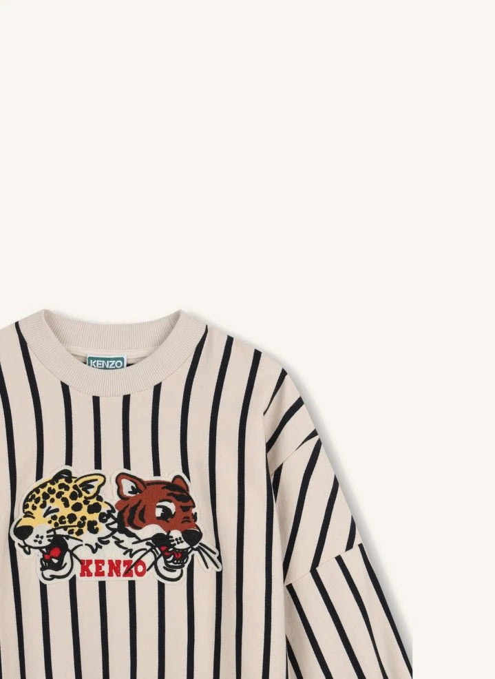 Kenzo - Kenzo Tigres gestreifter Pullover | Weiß