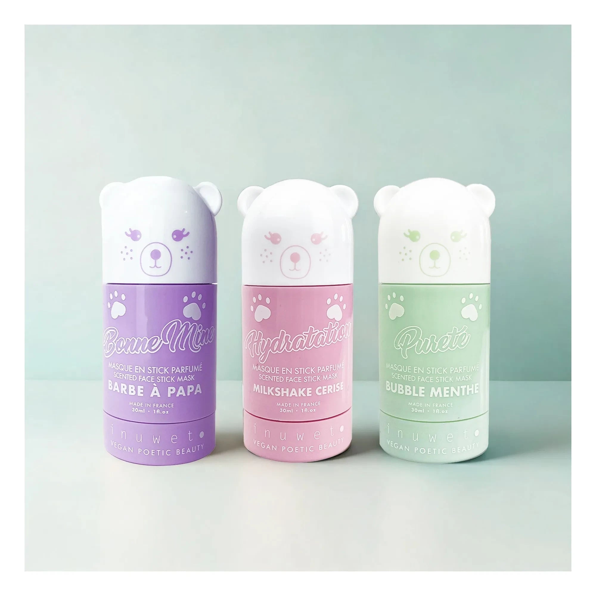 Inuwet - Bubble Mint reinigende Ton-Stick-Maske
