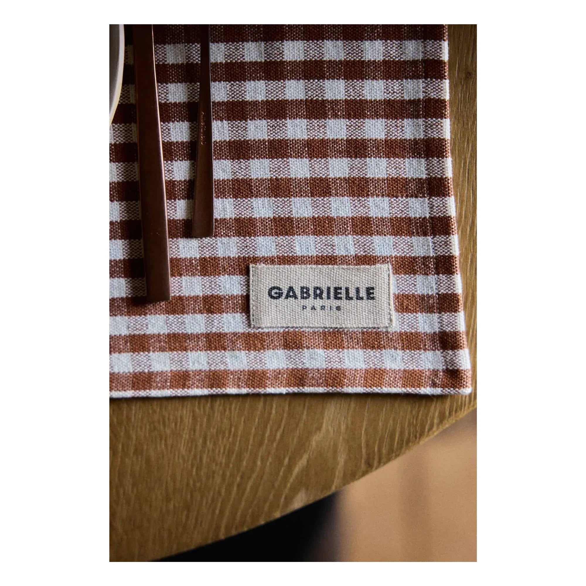 Gabrielle Paris – Gedeck Gingham Mokka