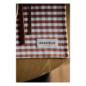 Gabrielle Paris – Gedeck Gingham Mokka