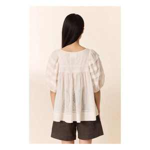 Leon & Harper - Cindie Bluse aus Bio-Baumwolle | Weiß