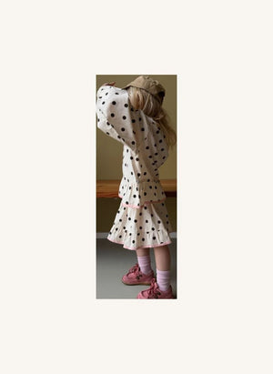 SISSEL EDELBO - Bluse Diana Pois aus biologischer Baumwolle - Kinderkollektion | Creme