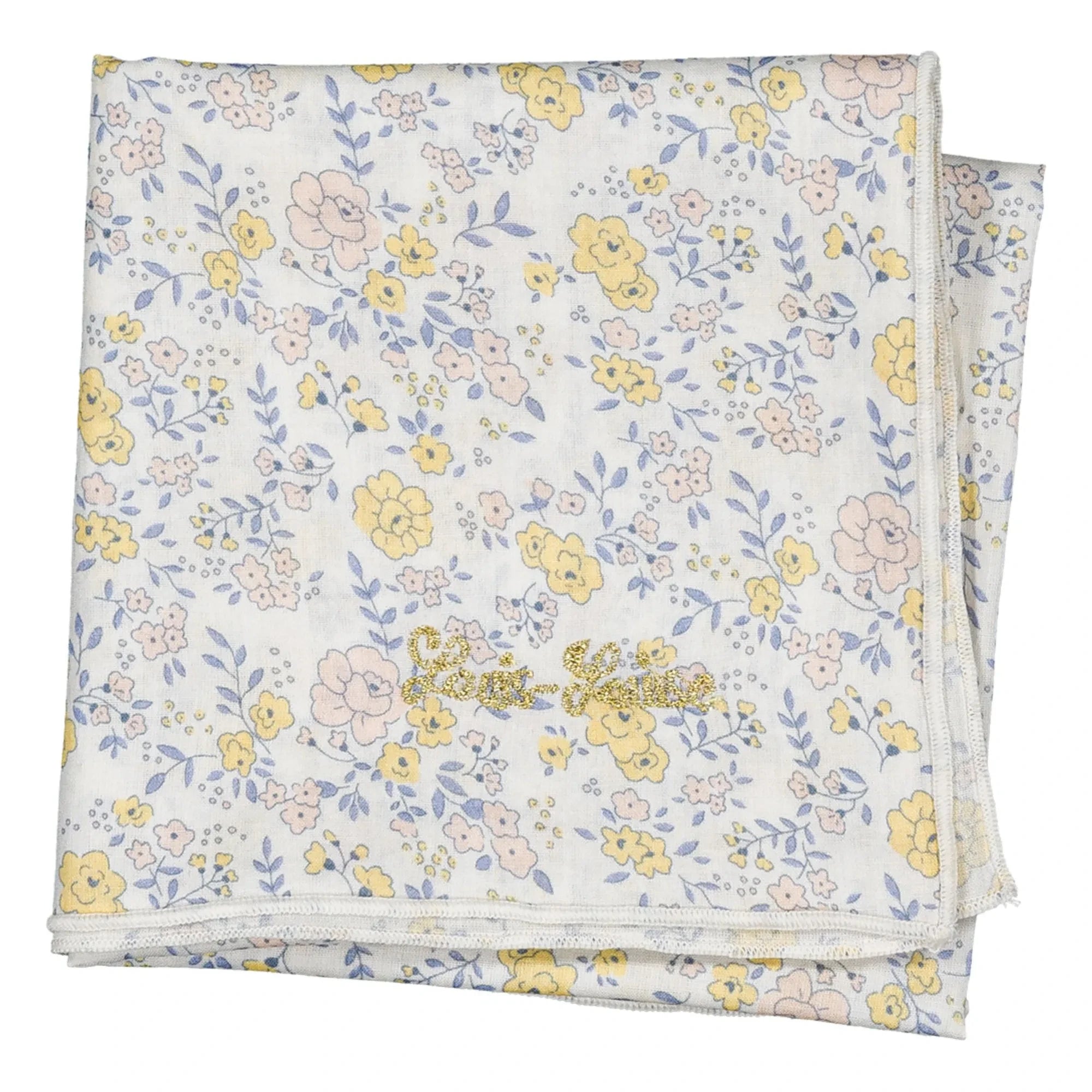 Louis Louise - Schal mit Blumenmuster | Weiß