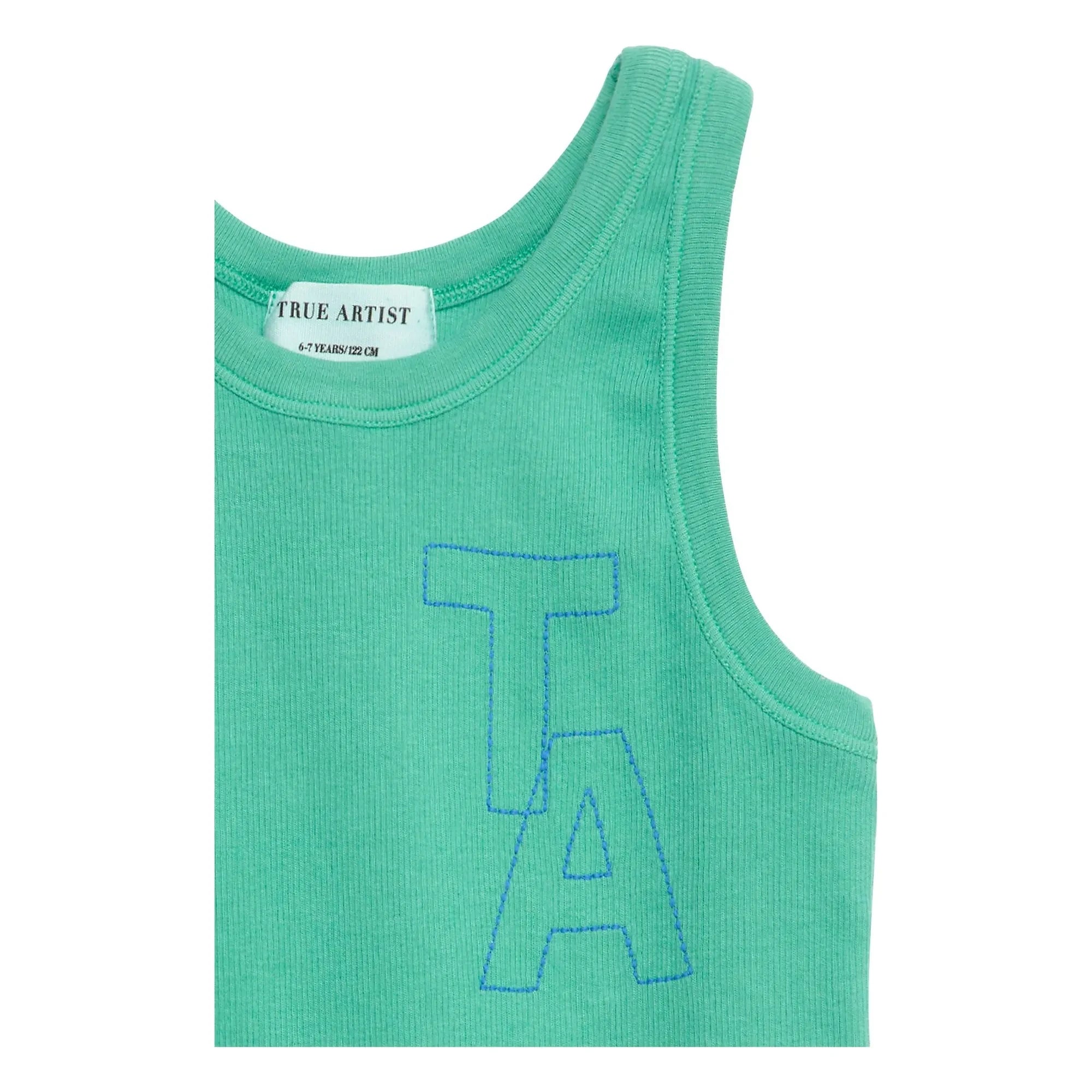 True Artist - Geripptes Tanktop N°20 | Grün