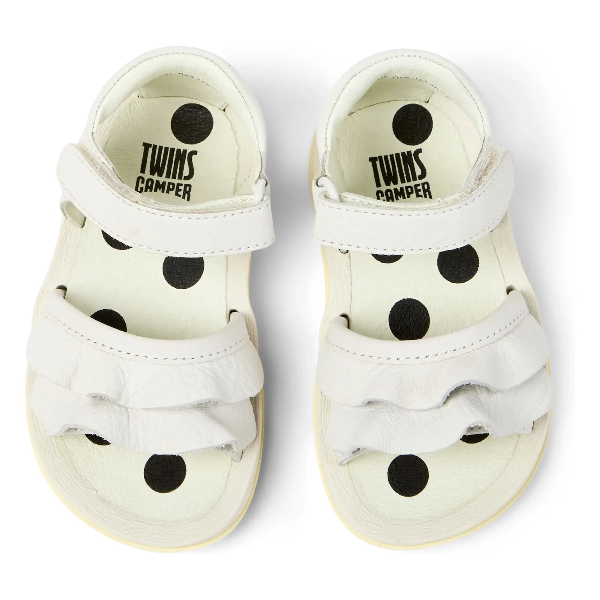 Camper - Bicho Baby Rüschen-Sandalen | Weiß