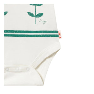 Tinycottons - Body Roses Bio-Baumwolle | Weiß