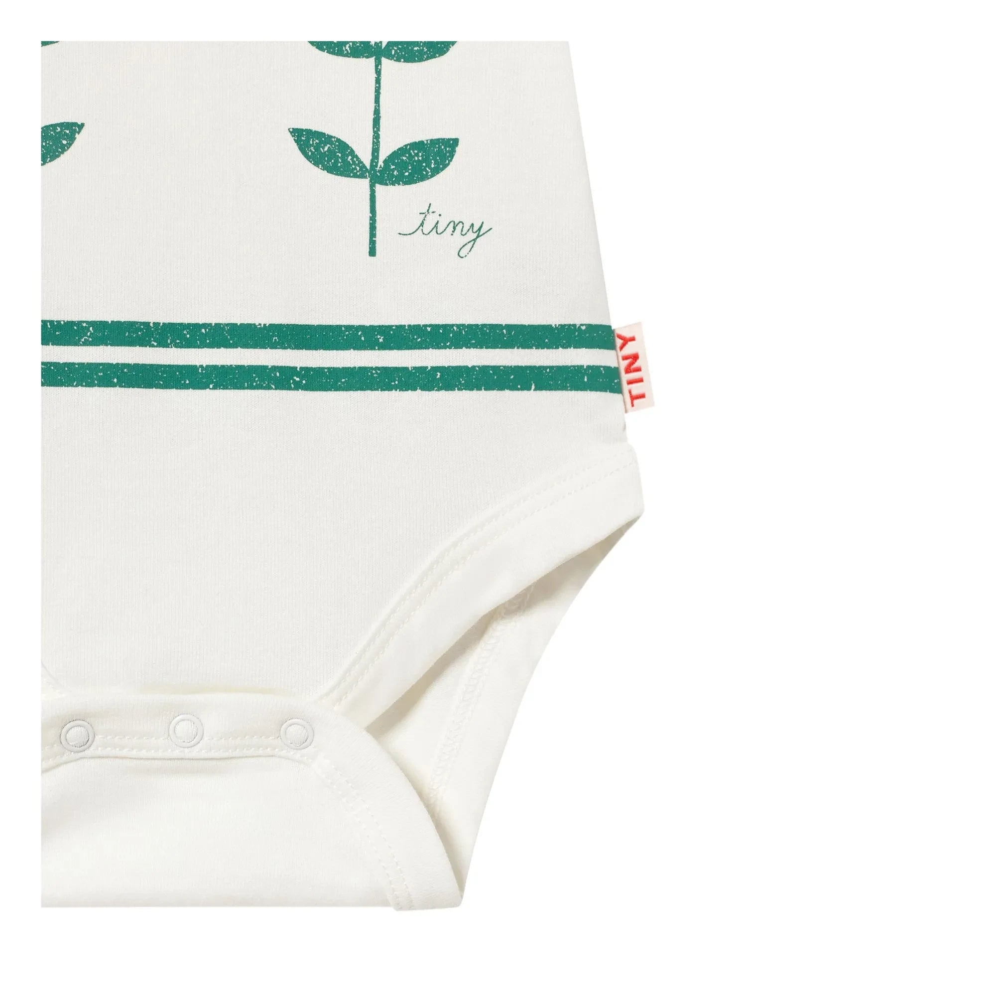 Tinycottons - Body Roses Bio-Baumwolle | Weiß