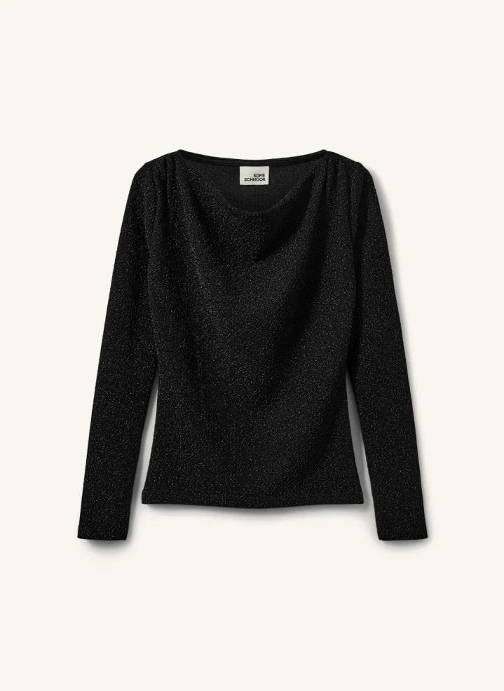 Sofie Schnoor - Cillysy Paillettenbluse | Schwarz
