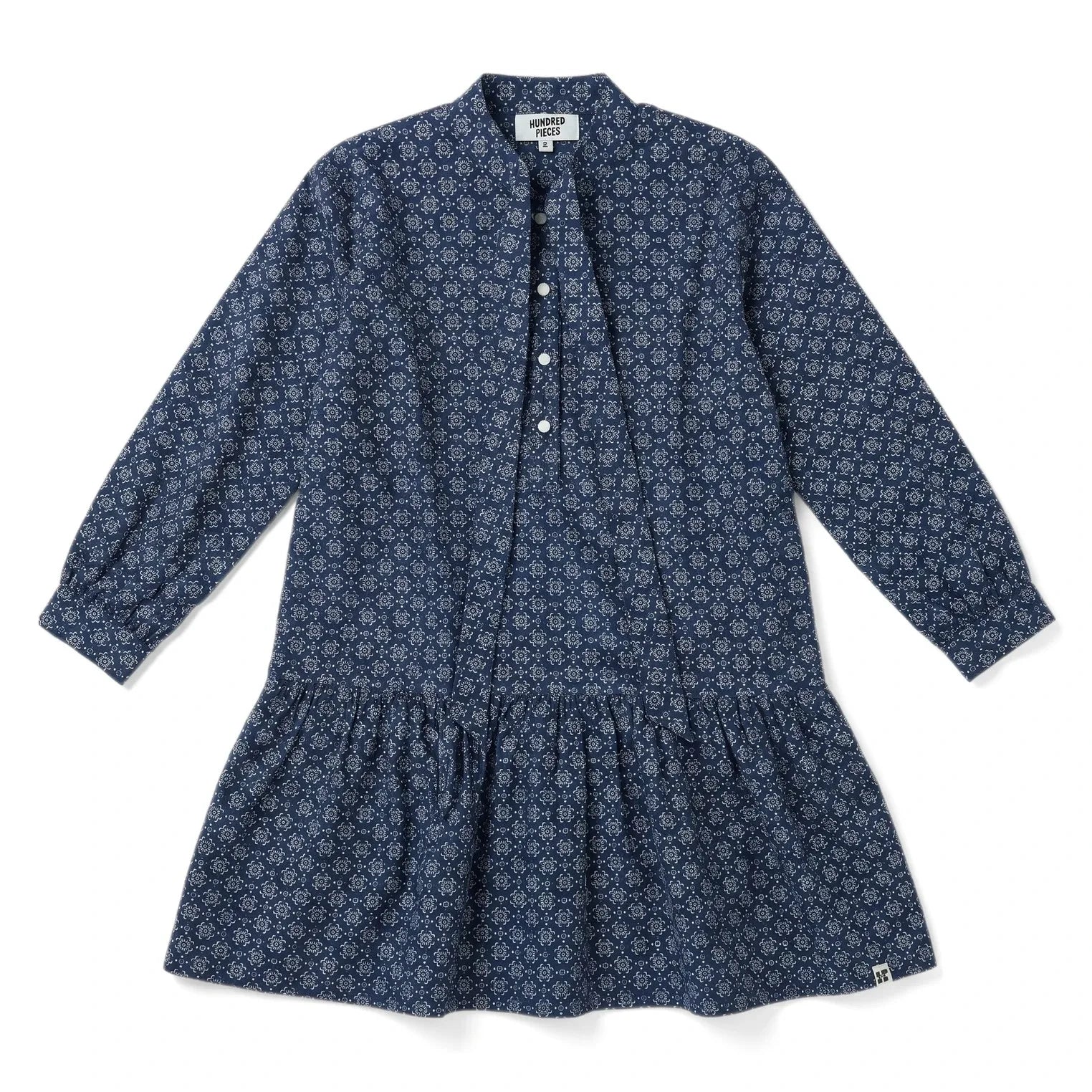 Hundred Pieces - Romy Bandana Elbise | İndigo Mavi