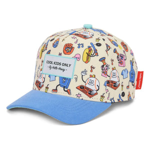 Hello Hossy - Baseball Party Gebogene Krempe Recycelte Faser | Blau